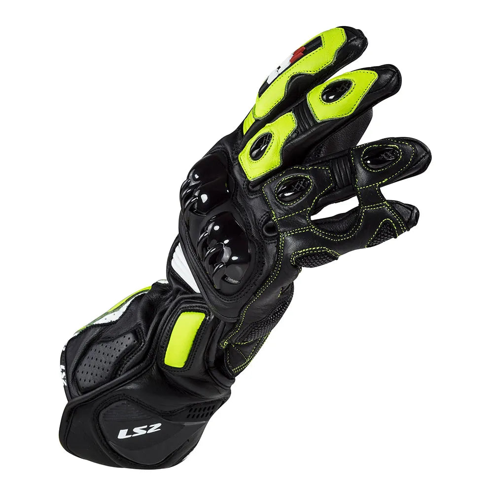 LUVA LS2 SWIFT RACING AMARELO - Imagem 2